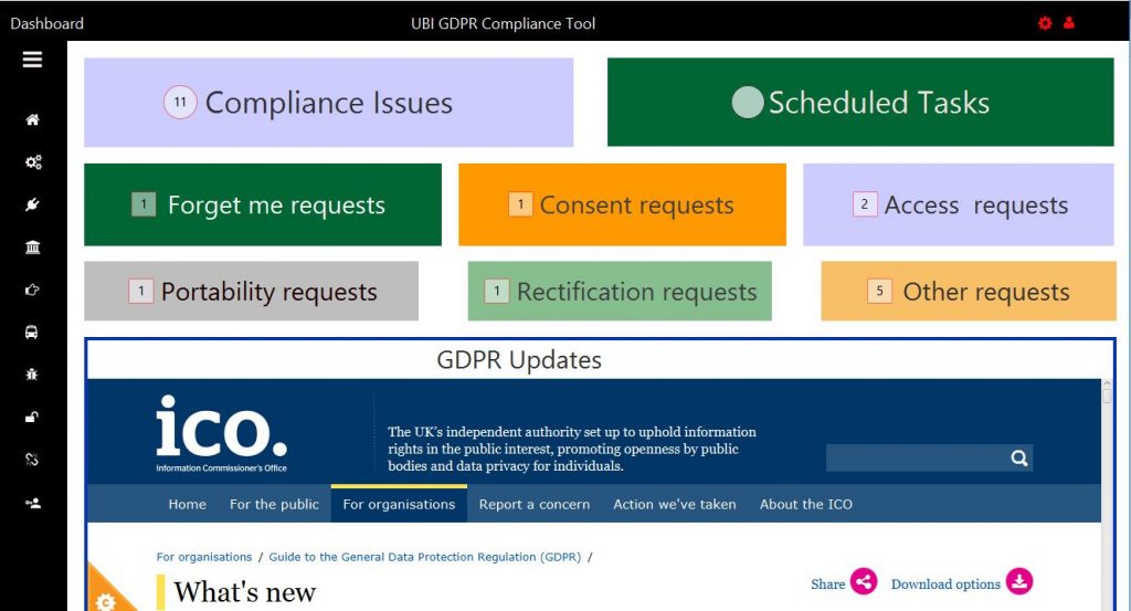 GDPR Compliance Management Tool - ubicomp solutions